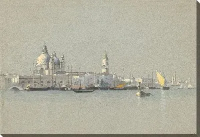 Вид через канал Джудекка на Салют и колокольню Сан Марко