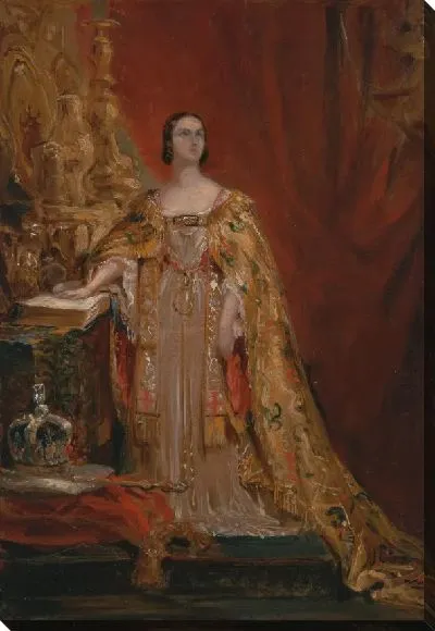 Картина Королева Виктория принимает коронационную присягу 28 июня 1838 года