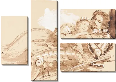 Девушка в объятиях рыцаря в доспехах