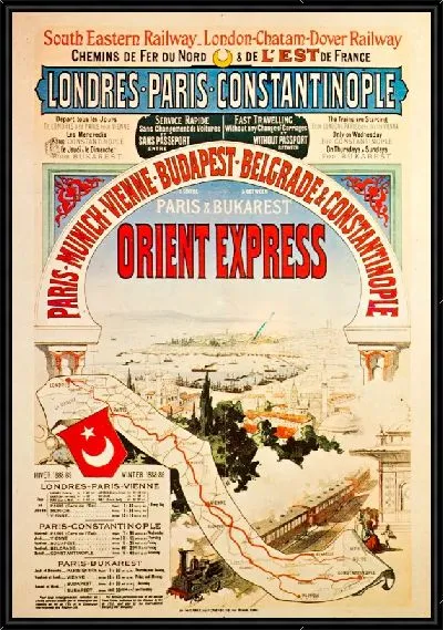 Картина Открытка из Восточного экспресса.