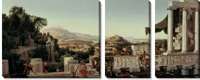 Картина Вид на цветок Греции