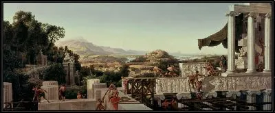 Картина Вид на цветок Греции