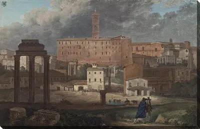 Картина Вид на Капитолийский холм в Риме с Кампо Ваккино