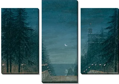 Ариодан. Опера Этьена Николя Мелюля. Сценография для второй сцены. Сады у Дворца Эдгара