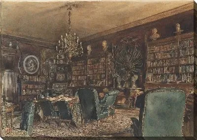 Библиотека в квартире графа Ланцкоронского в Вене, Римергассе 8