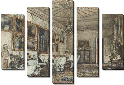 Салон в квартире графа Ланцкоронского в Вене