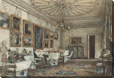 Салон в квартире графа Ланцкоронского в Вене