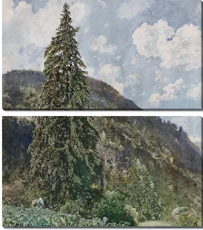 Картина Старая ель в Бад-Гаштайне