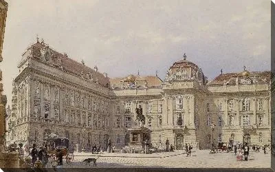 Фасад Национальной библиотеки, Вена