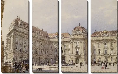 Фасад Национальной библиотеки, Вена