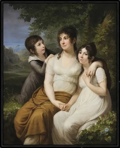 Картина Портрет мадам Петиет с детьми