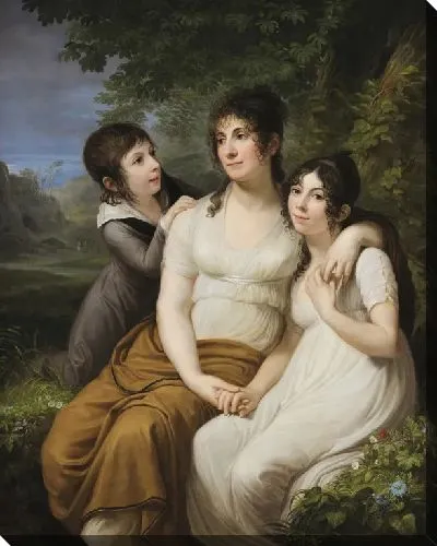 Картина Портрет мадам Петиет с детьми