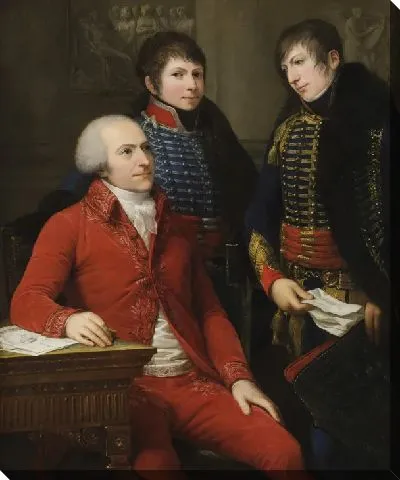 Картина Портрет Клода-Луи Петиэ, президента чрезвычайной комиссии правительства Приизальской республики со своими детьми