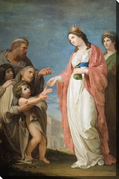 Картина Королева Елизавета Венгрия спасает нуждающихся, 1795