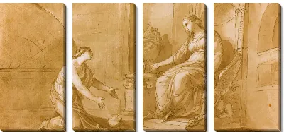 Картина Психея, спрашивающая Прозерпину для ее коробки красоты