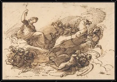 Аврора едет на своей колеснице