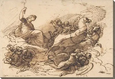 Аврора едет на своей колеснице