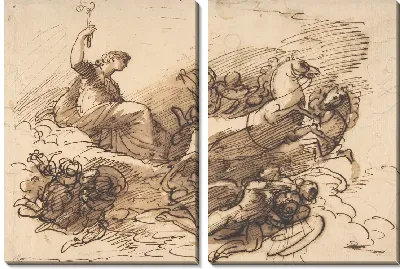 Аврора едет на своей колеснице