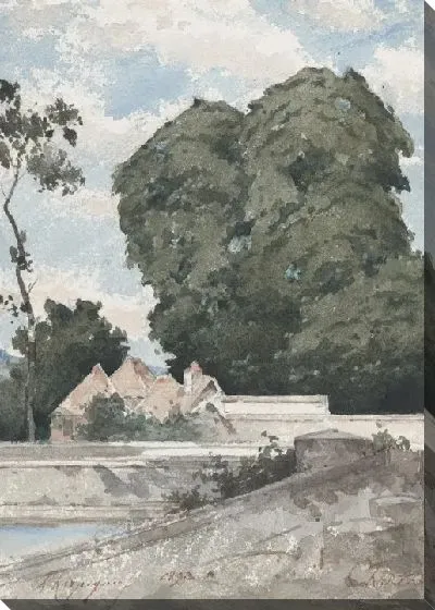 Картина Вид с крепостных валов в Шартре