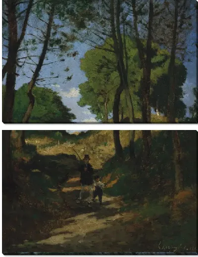 Картина Елки около Марлотт