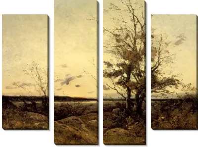 Картина Закат пейзаж