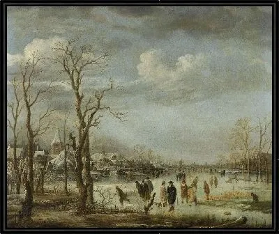 Вид на реку зимой