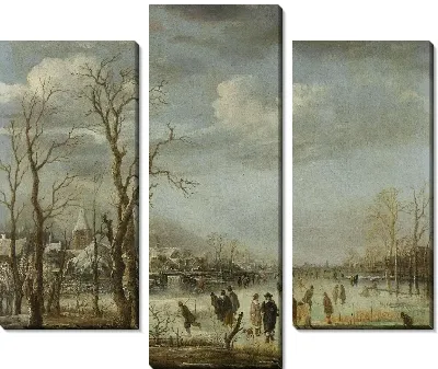 Вид на реку зимой