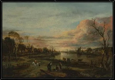 Пейзаж на закате