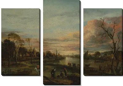 Пейзаж на закате