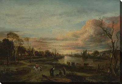 Картина Пейзаж на закате