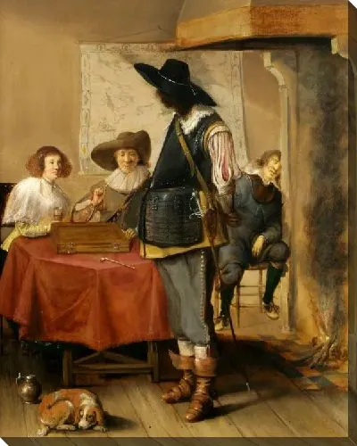 Картина Компания у камина