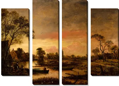 Картина Речной пейзаж №28