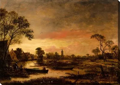 Речной пейзаж №28