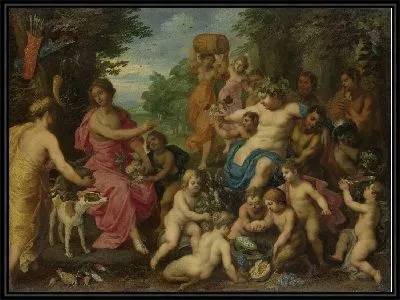 Картина Вакх и Диана