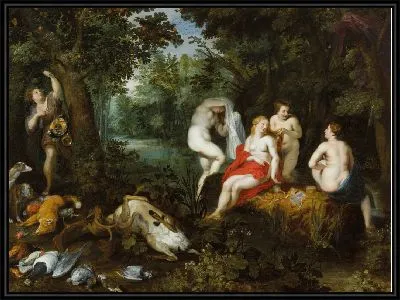 Картина Диана отдыхает после охоты