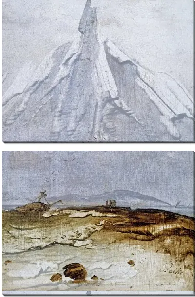 Картина Прибрежный пейзаж с крушением