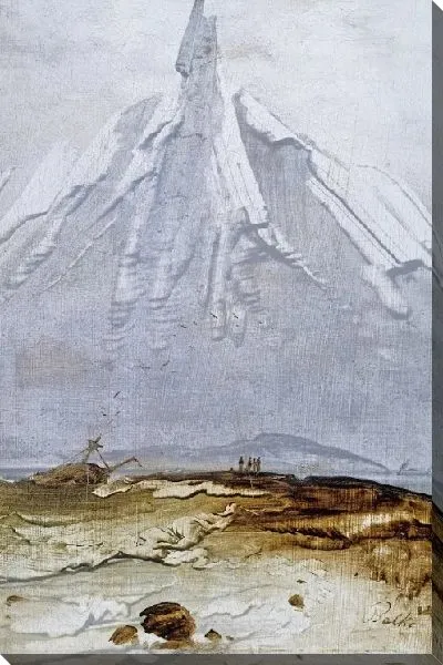 Картина Прибрежный пейзаж с крушением