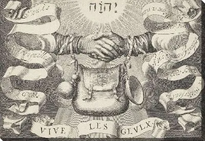 Картина Две руки с шармом-сумкой, символом Геузена