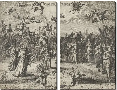 Картина Аллегорический триумфальный въезд Фридриха Генри, 1629
