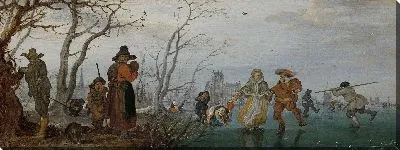 Картина Зима (Развлечение на льду)