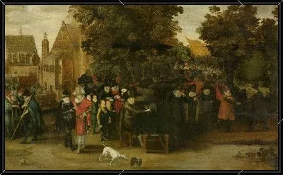 Картина Сатирическое шоу о голландской политике около 1619 года