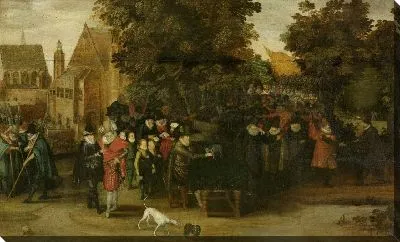 Картина Сатирическое шоу о голландской политике около 1619 года