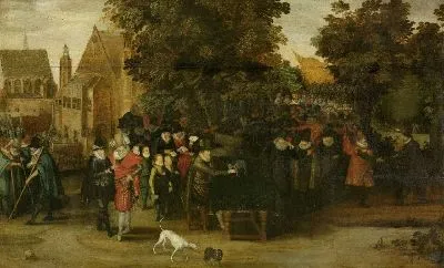 Картина Сатирическое шоу о голландской политике около 1619 года