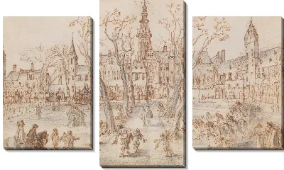 Картина Площадь Аббатства или Мидделбург