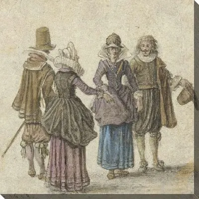 Картина Две элегантные пары