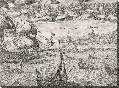 Картина Прибытие и прием графа Палатина Фридриха с его женой Елизаветой во Флиссинген (фото 2), 1613 г.