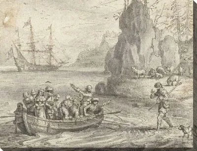 Картина Презентация из истории чая Селадон и Гала