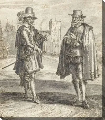 Двое мужчин разговаривают в Buitenhof