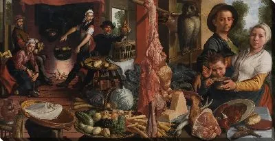 Картина Жирная Кухня. Аллегория