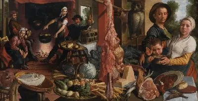 Картина Жирная Кухня. Аллегория